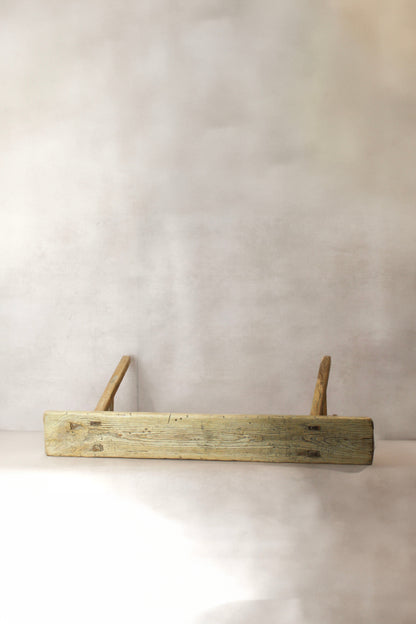 Antique Rustic Elm Skinny Bench 03