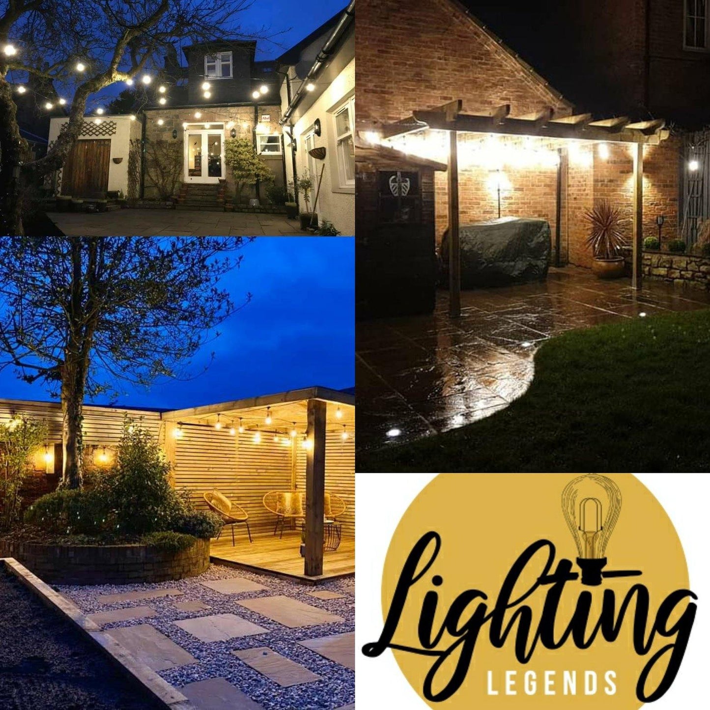 15 Pack Spare 2W Outdoor Elite Festoon Waterproof Heavy Duty LED Warm White Bulbs