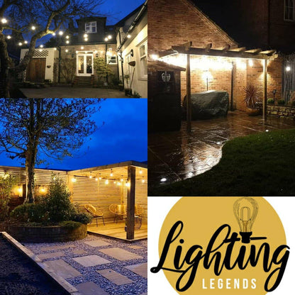 15 Pack Spare 2W Outdoor Elite Festoon Waterproof Heavy Duty LED Warm White Bulbs