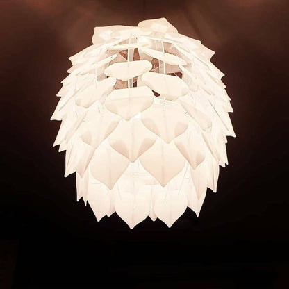 Protea Frosted White Pendant L