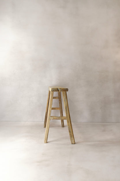 Antique Rustic Elm Skinny Bench 03