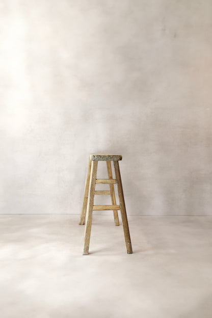 Antique Rustic Elm Skinny Bench 03