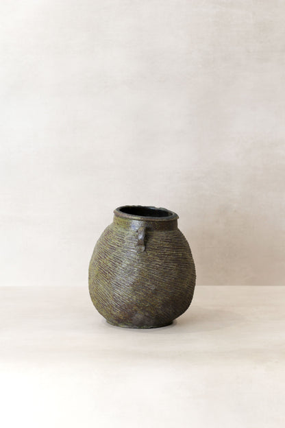 Antique Earthenware Preserve Pots - AEP 6