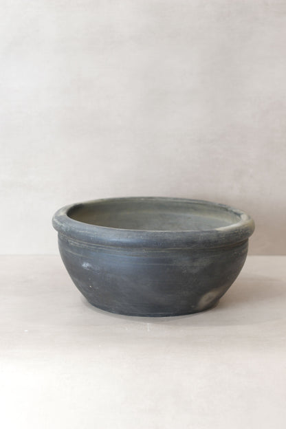 Wabi Sabi Antique Matt Grey Terracotta Bowl - OGB 02
