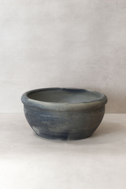 Wabi Sabi Antique Matt Grey Terracotta Bowl - OGB 02