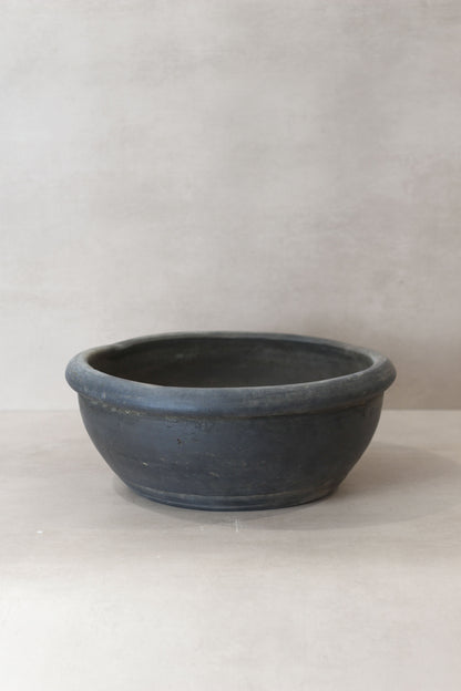 Wabi Sabi Antique Matt Grey Terracotta Bowl - OGB 03