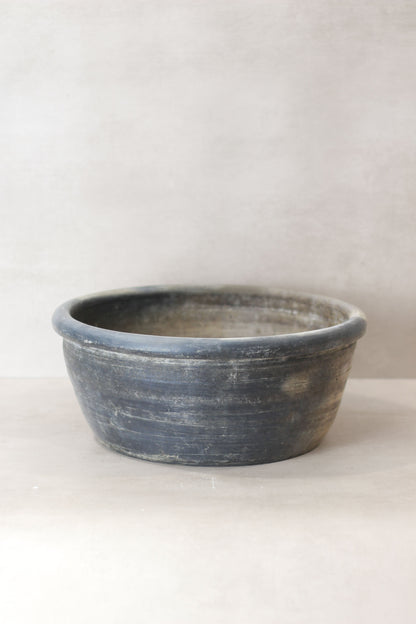 Wabi Sabi Antique Matt Grey Terracotta Bowl - OGB 04