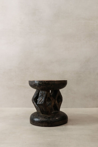 Vintage Tonga Stool - Copper Top - 25.3