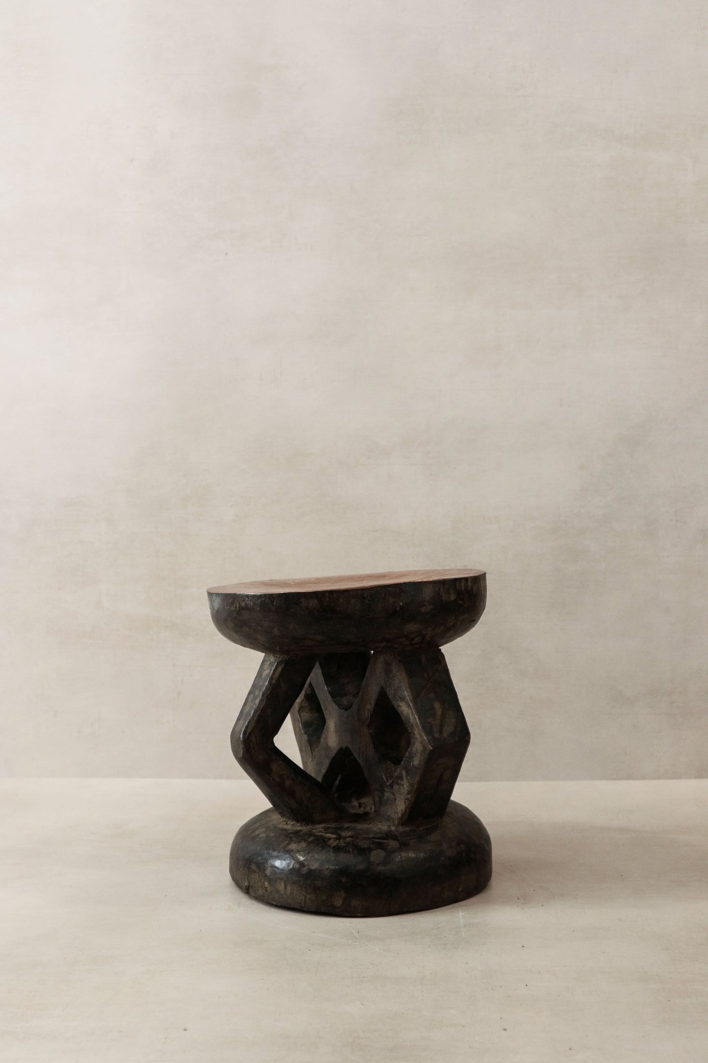 Vintage Tonga Stool - Copper Top - 25.3