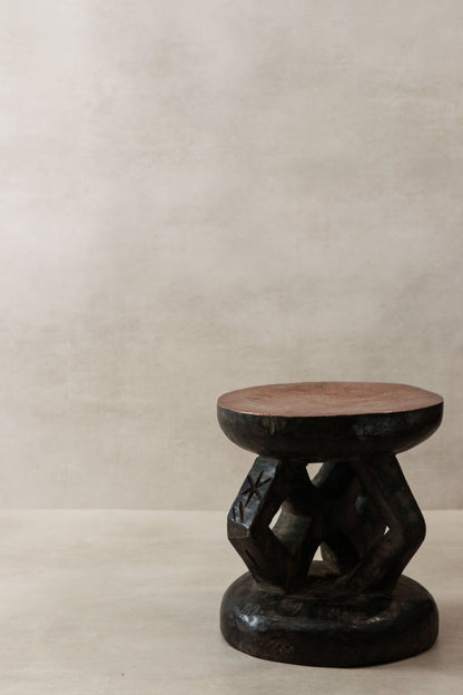 Vintage Tonga Stool - Copper Top - 25.3