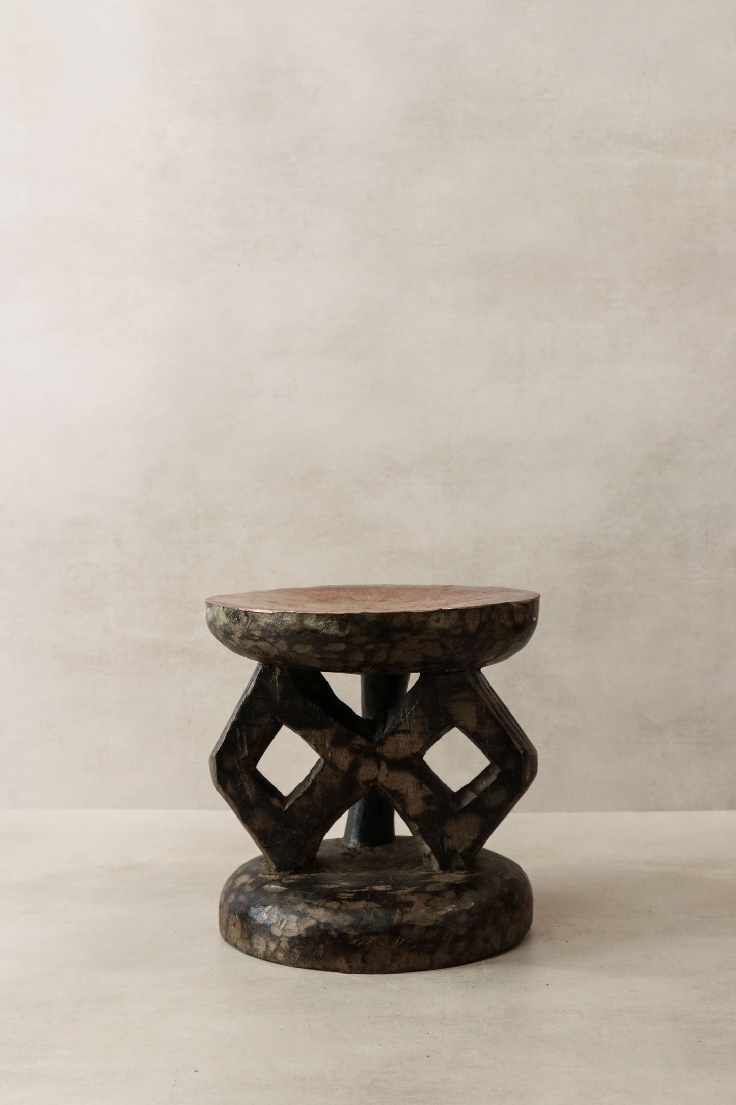 Vintage Tonga Stool - Copper Top - 25.2