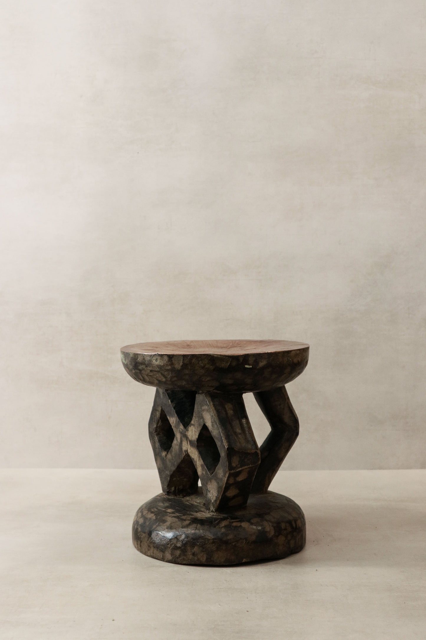 Vintage Tonga Stool - Copper Top - 25.2