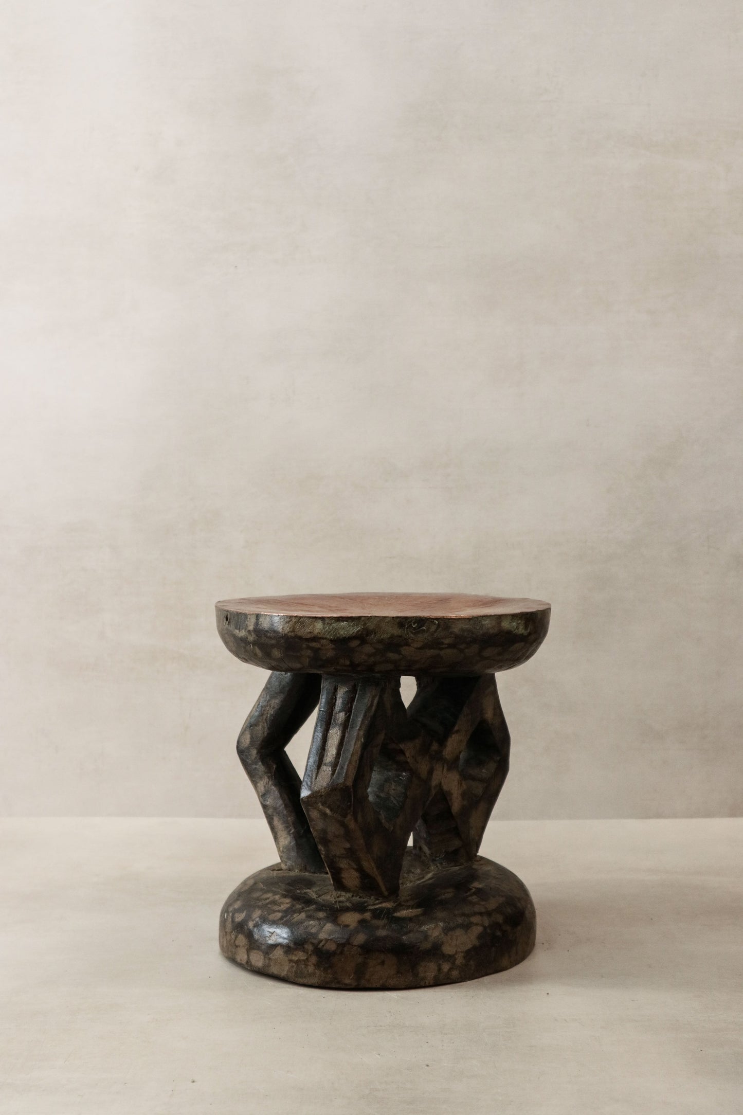 Vintage Tonga Stool - Copper Top - 25.2