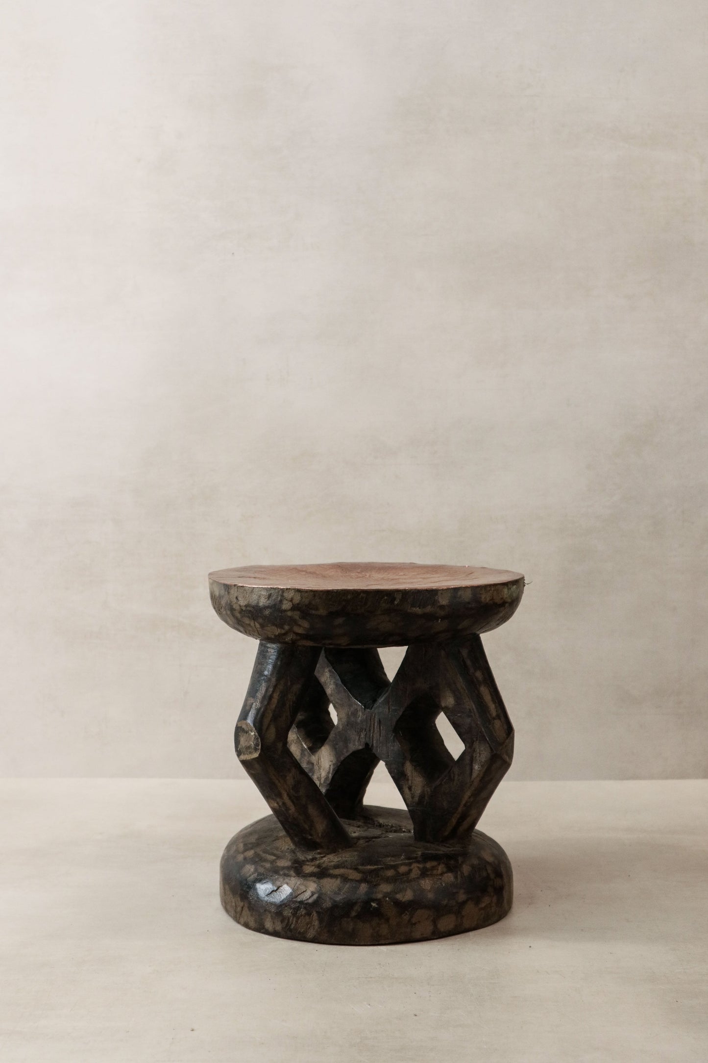 Vintage Tonga Stool - Copper Top - 25.2