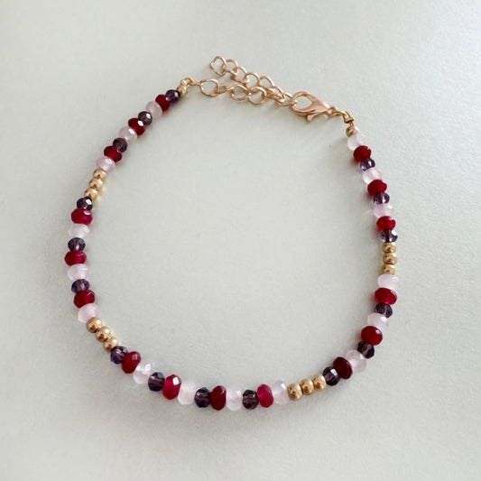 Chaya Amethyst Beaded Bracelet