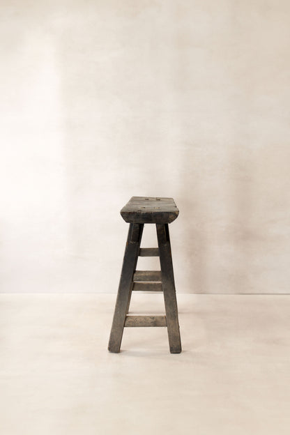 Antique Rustic Elm Bench 06