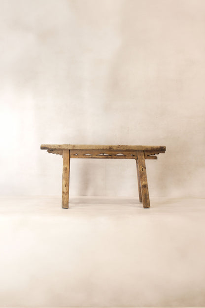 Antique Rustic Elm Bench 08