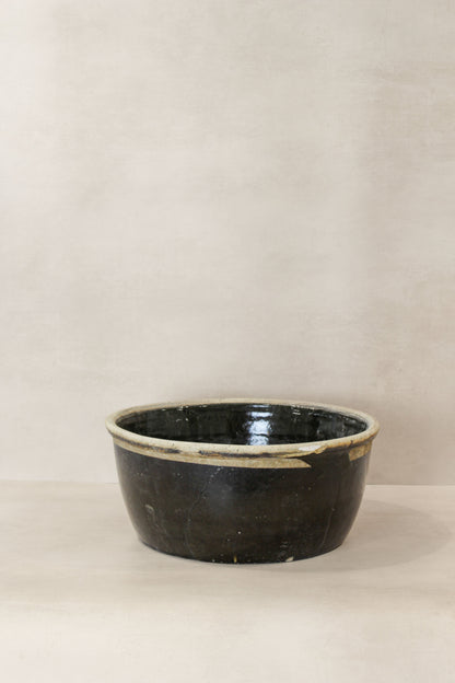 Wabi Sabi Antique Dark Glazed Terracotta Bowl - ODB 02