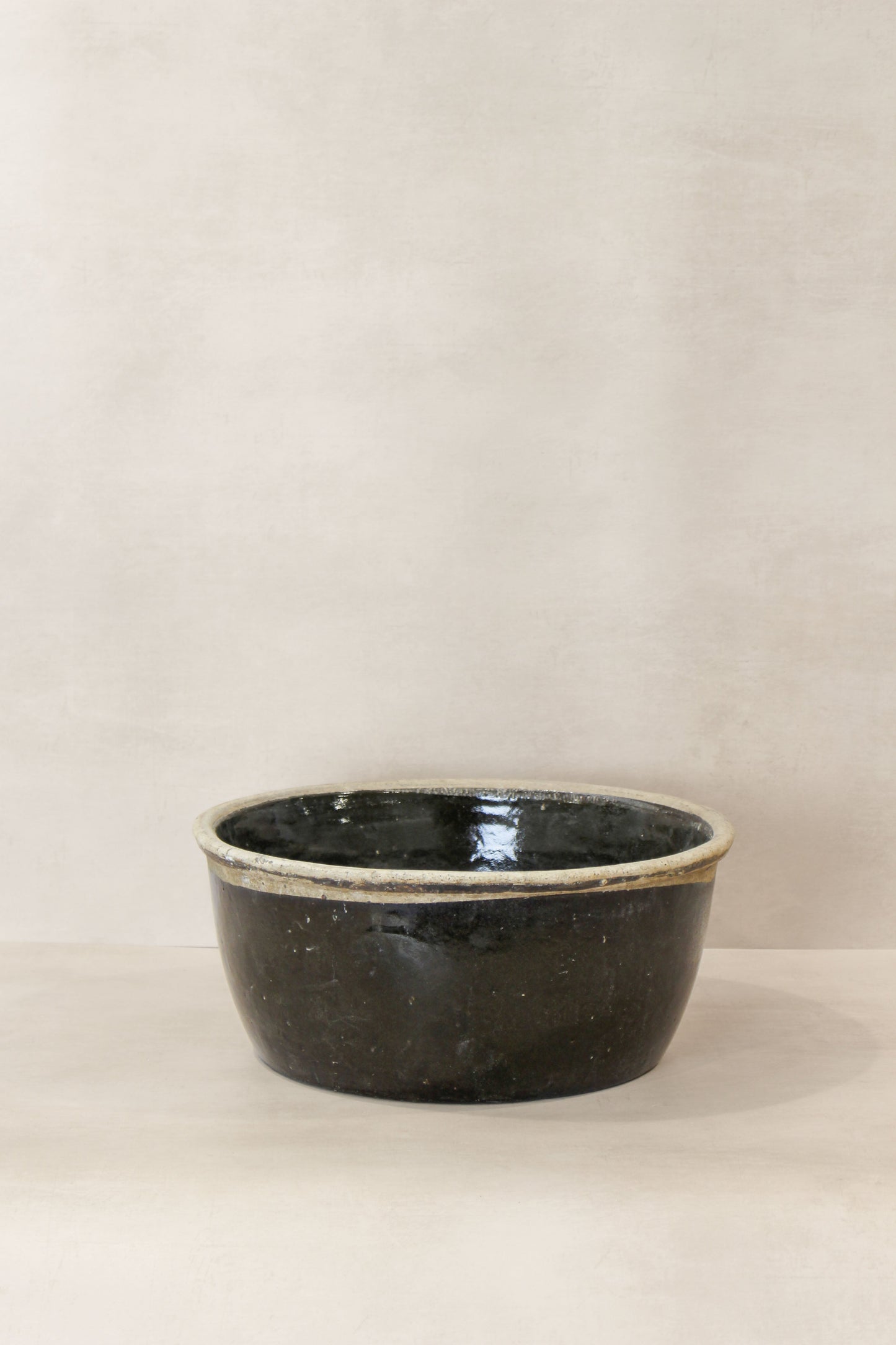 Wabi Sabi Antique Dark Glazed Terracotta Bowl - ODB 02