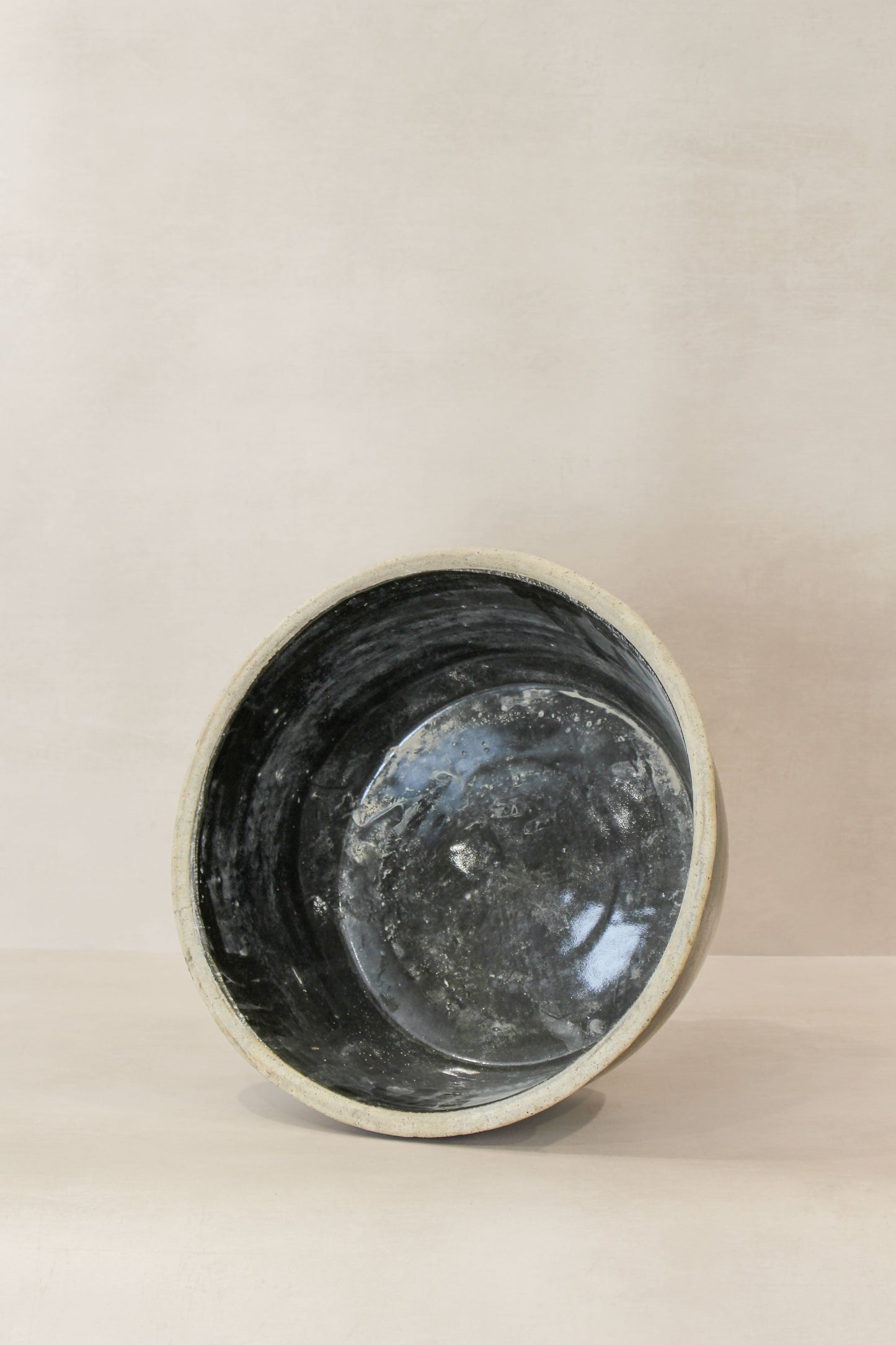 Wabi Sabi Antique Dark Glazed Terracotta Bowl - ODB 02