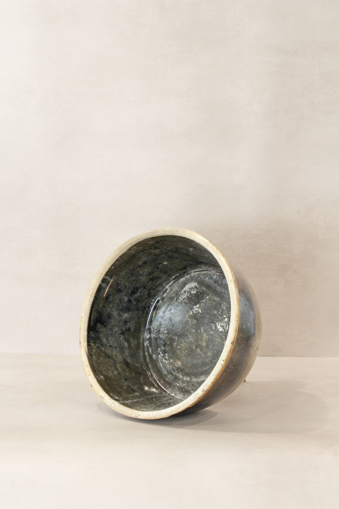 Wabi Sabi Antique Dark Glazed Terracotta Bowl - ODB 03