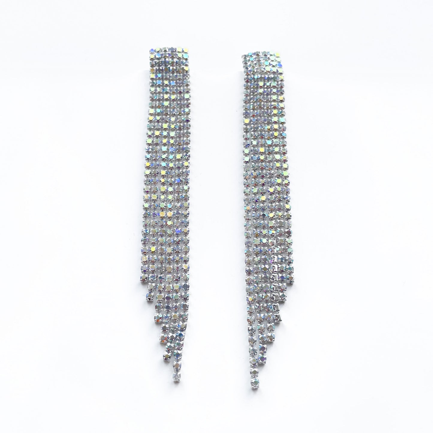 Aspen Silver Statement Cascade Earrings
