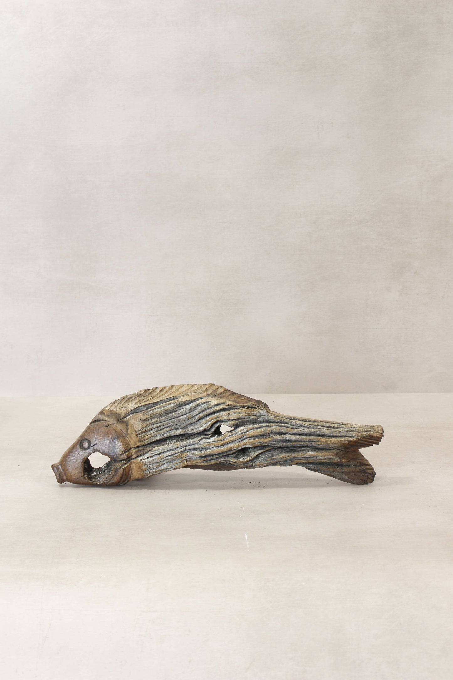 Driftwood Hand Carved Fish - (13.4)