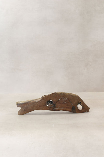 Driftwood Hand Carved Fish - (13.4)
