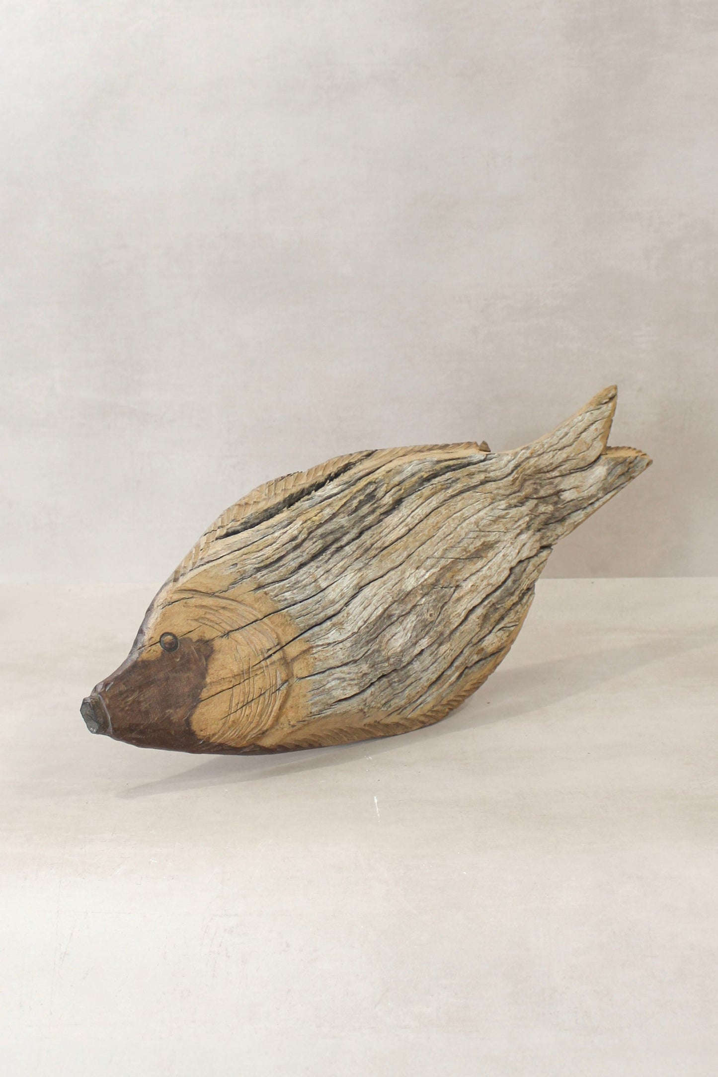 Driftwood Hand Carved Fish - (15.2)