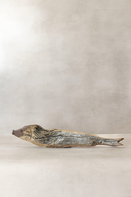 Driftwood Hand Carved Fish - (14.1)