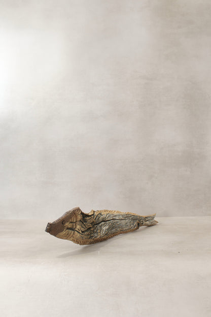 Driftwood Hand Carved Fish - (14.1)