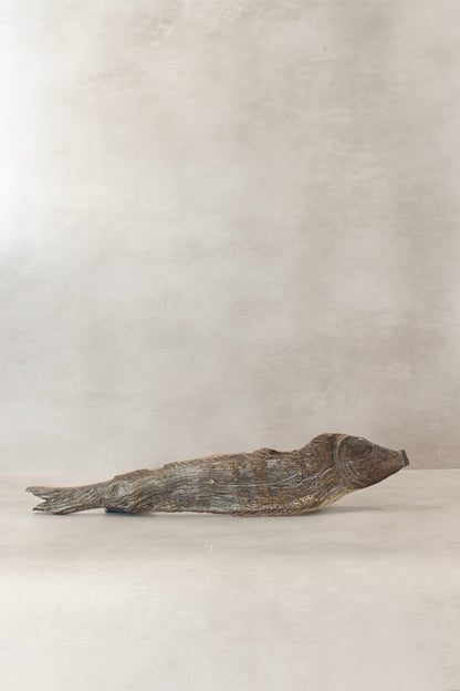 Driftwood Hand Carved Fish - (14.1)