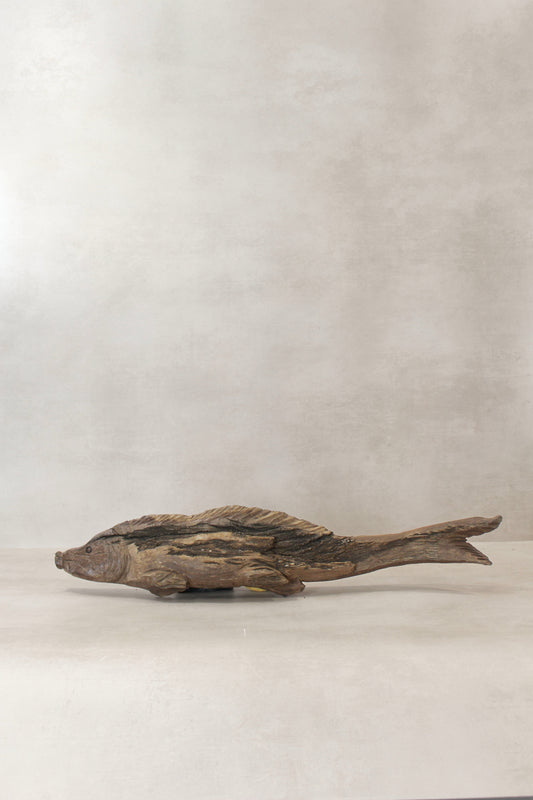 Driftwood Hand Carved Fish - (14.2)
