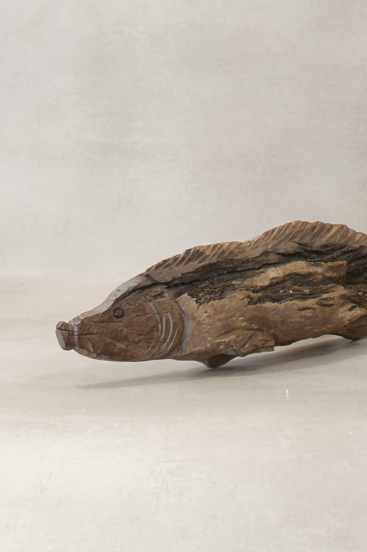 Driftwood Hand Carved Fish - (14.2)