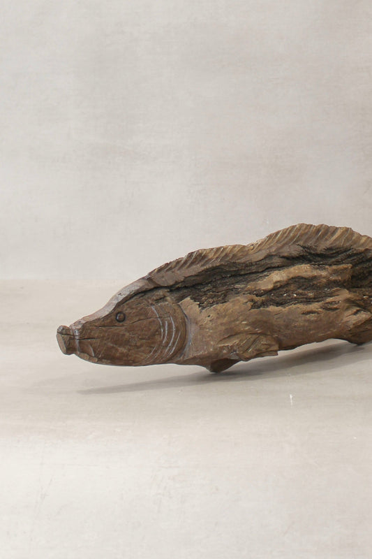 Driftwood Hand Carved Fish - (14.2)