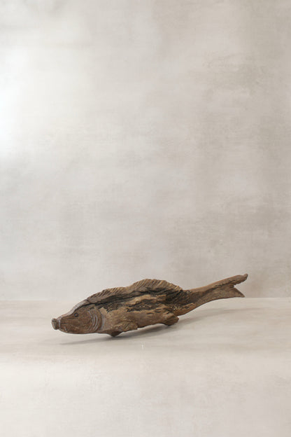 Driftwood Hand Carved Fish - (14.2)