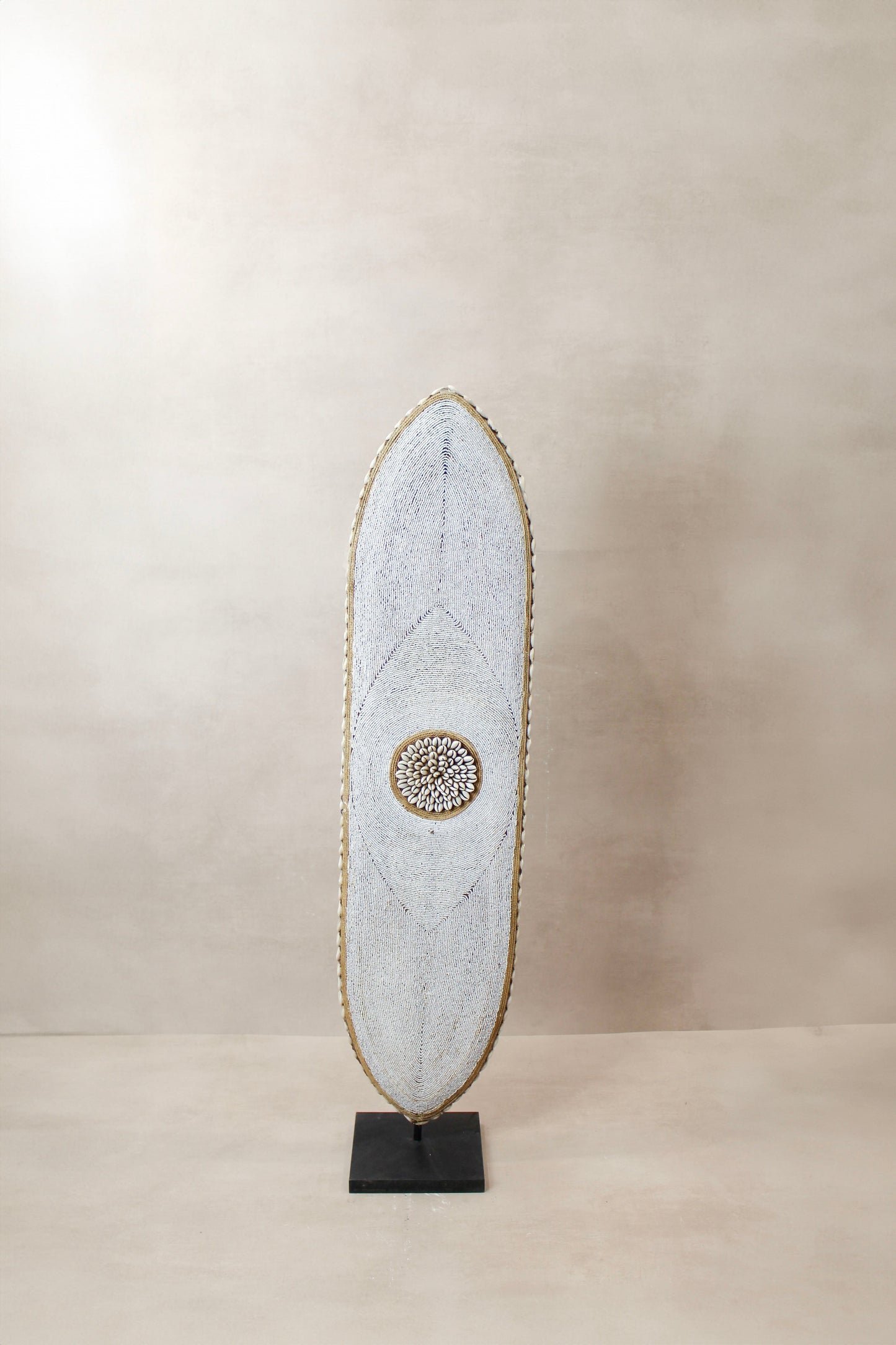 Cameroon Beaded Shield - Large Oblong -  BC02