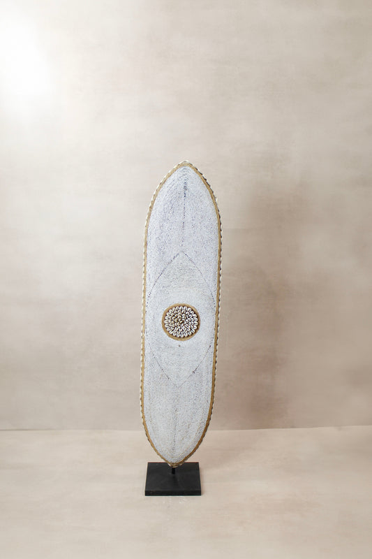 Cameroon Beaded Shield - Large Oblong -  BC02