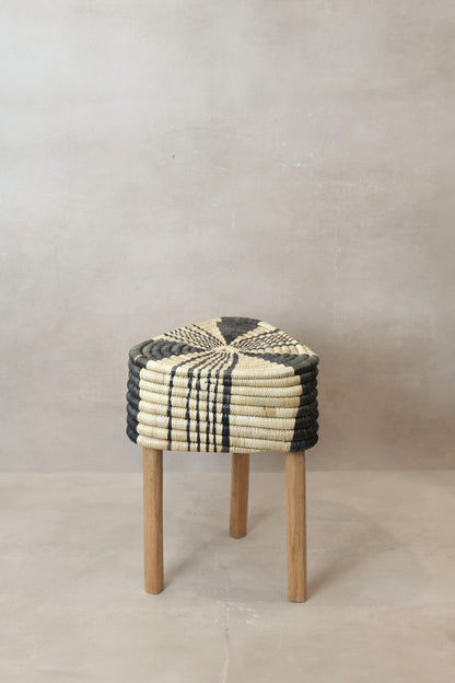 Woven Stool Black WS1