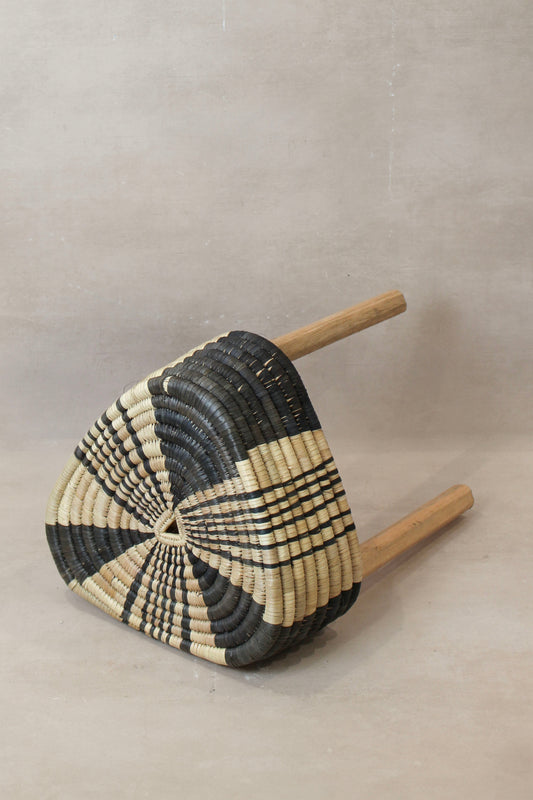 Woven Stool Black WS1