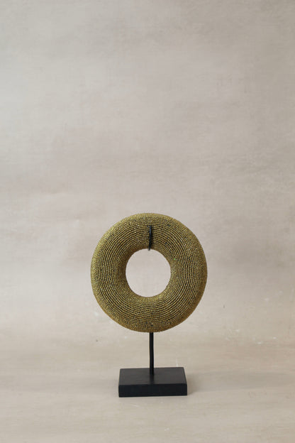 Cameroon beaded bracelet - Gold