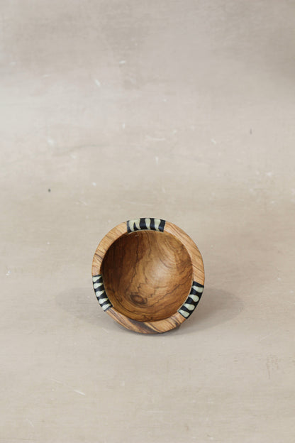 Wooden dish with inlay| WD02