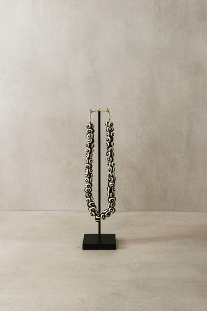 Kenya Beads - Black & White - 80.1