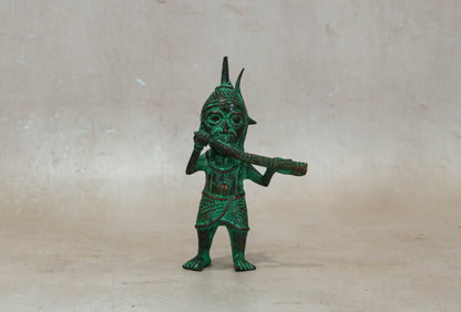 Benin Bronze Warrior 9.4