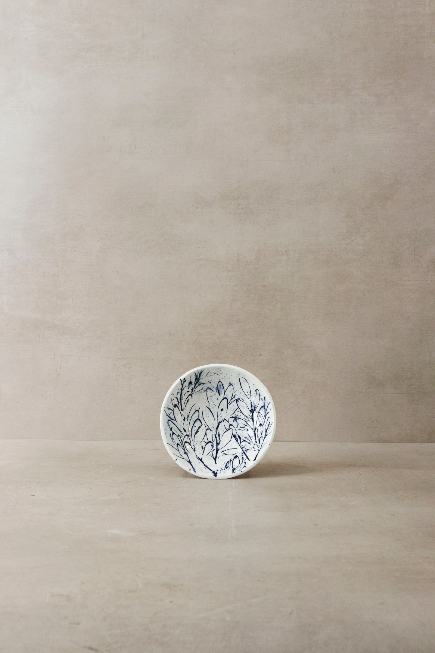 Cobalt Blue Fynbos Ceramic Plate - n°9