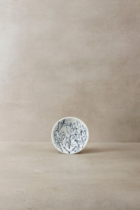 Cobalt Blue Fynbos Ceramic Plate - n°9