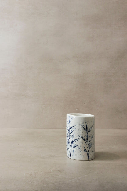 Cobalt Blue Fynbos Vase - n° 17