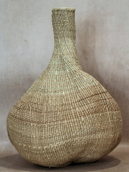 Garlic Gourd woven basket - Zimbabwe - 126.4