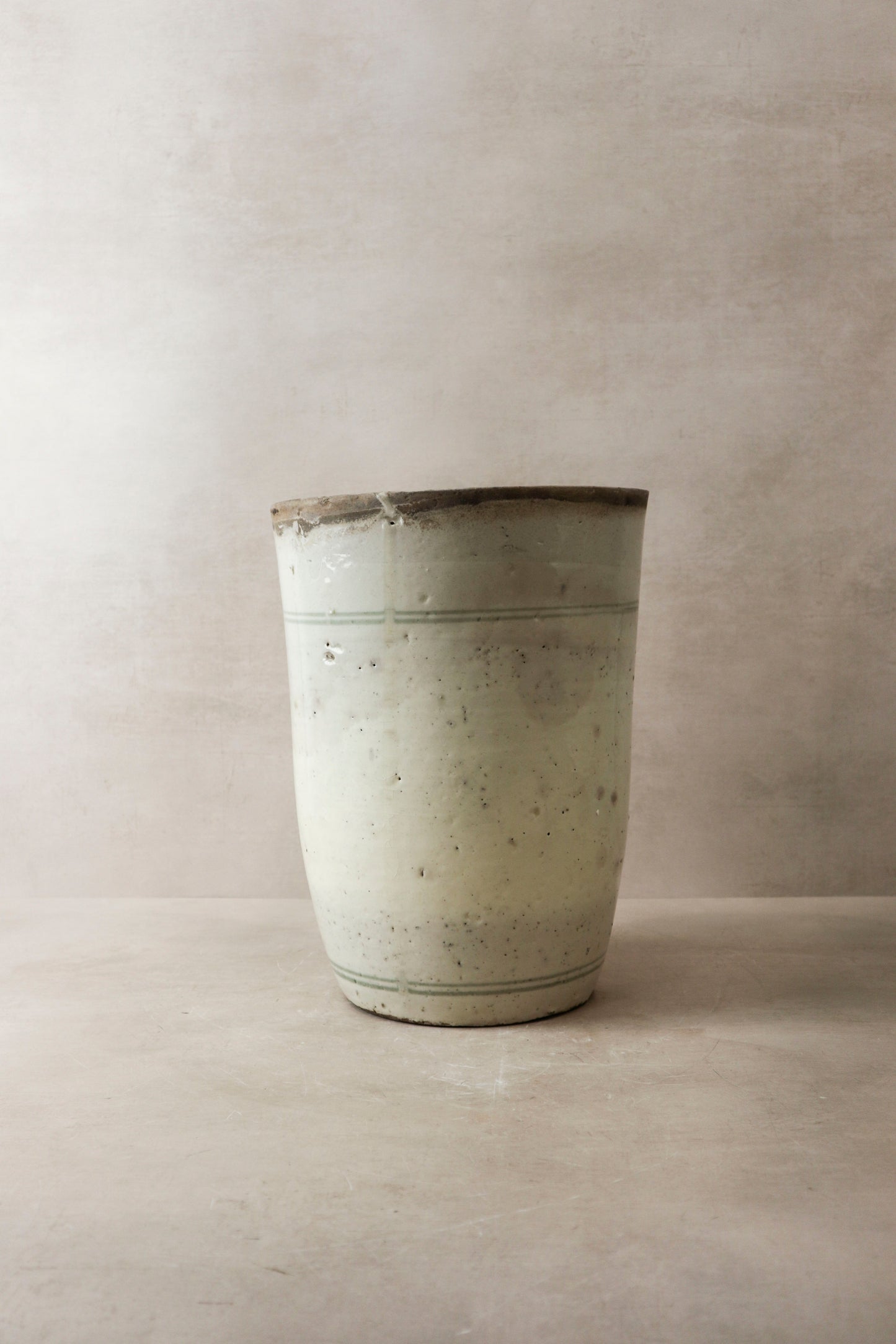 Vintage Glazed Chizou Flower Pot - 4