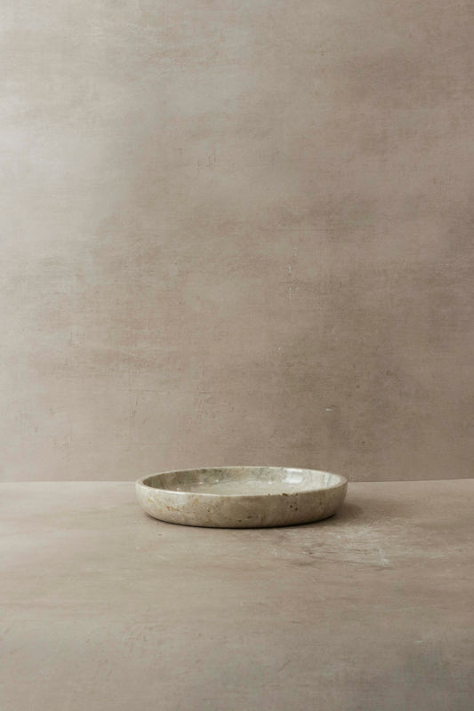 Handmade Marble Low Bowl No 1